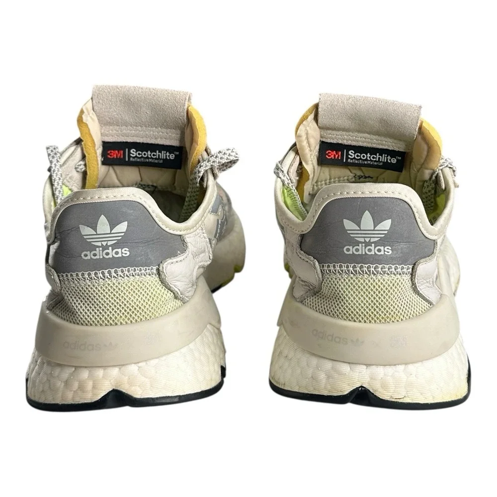 Adidas Women's 8.5‎ Nite Jogger Chunky Sneakers Off Gray High Vis Sporty